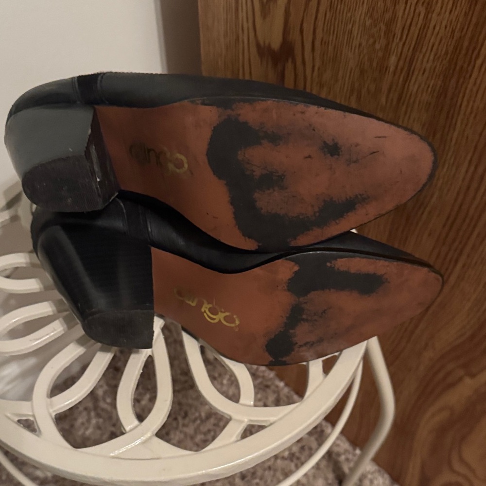 Dingo Black and White Heeled Boots - Picture 7 of 7
